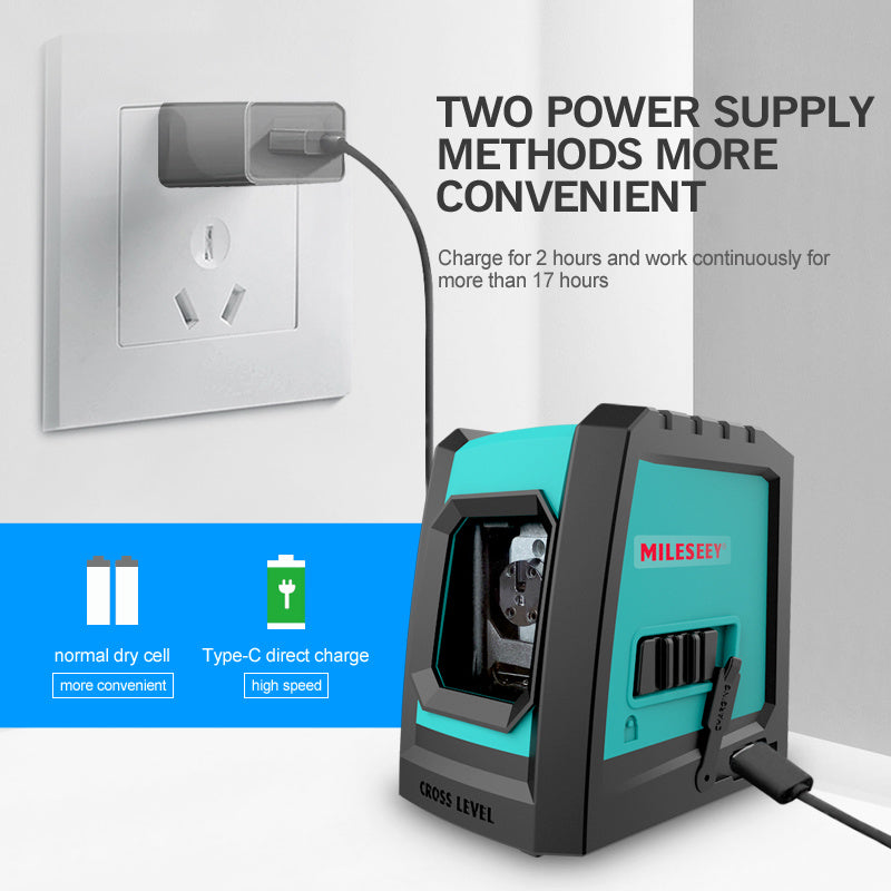 Maice L52G Green Light Cross Marking Instrument Strong Light Thin Line Infrared Level Instrument Portable Leveling Instrument Leveling Instrument