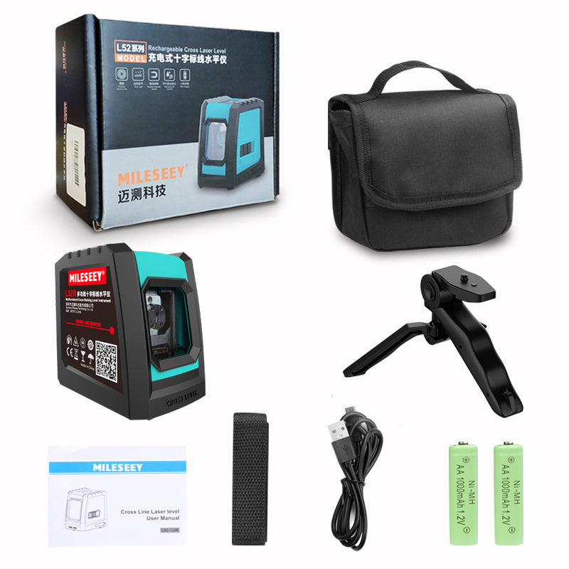 Maice L52G Green Light Cross Marking Instrument Strong Light Thin Line Infrared Level Instrument Portable Leveling Instrument Leveling Instrument