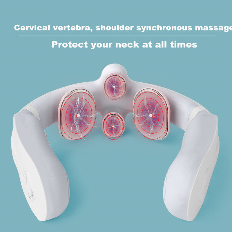 Intelligent pulse shoulder neck massager